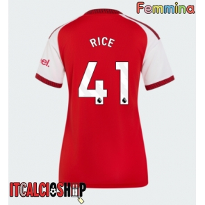 Arsenal Declan Rice #41 Prima Maglia Femmina 2026-27 Manica Corta